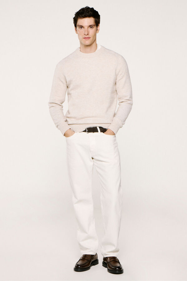 Selected Camisola de lã e alpaca  Cinzento
