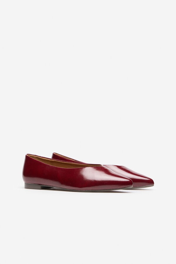 Cortefiel Ballerina shoe  Maroon