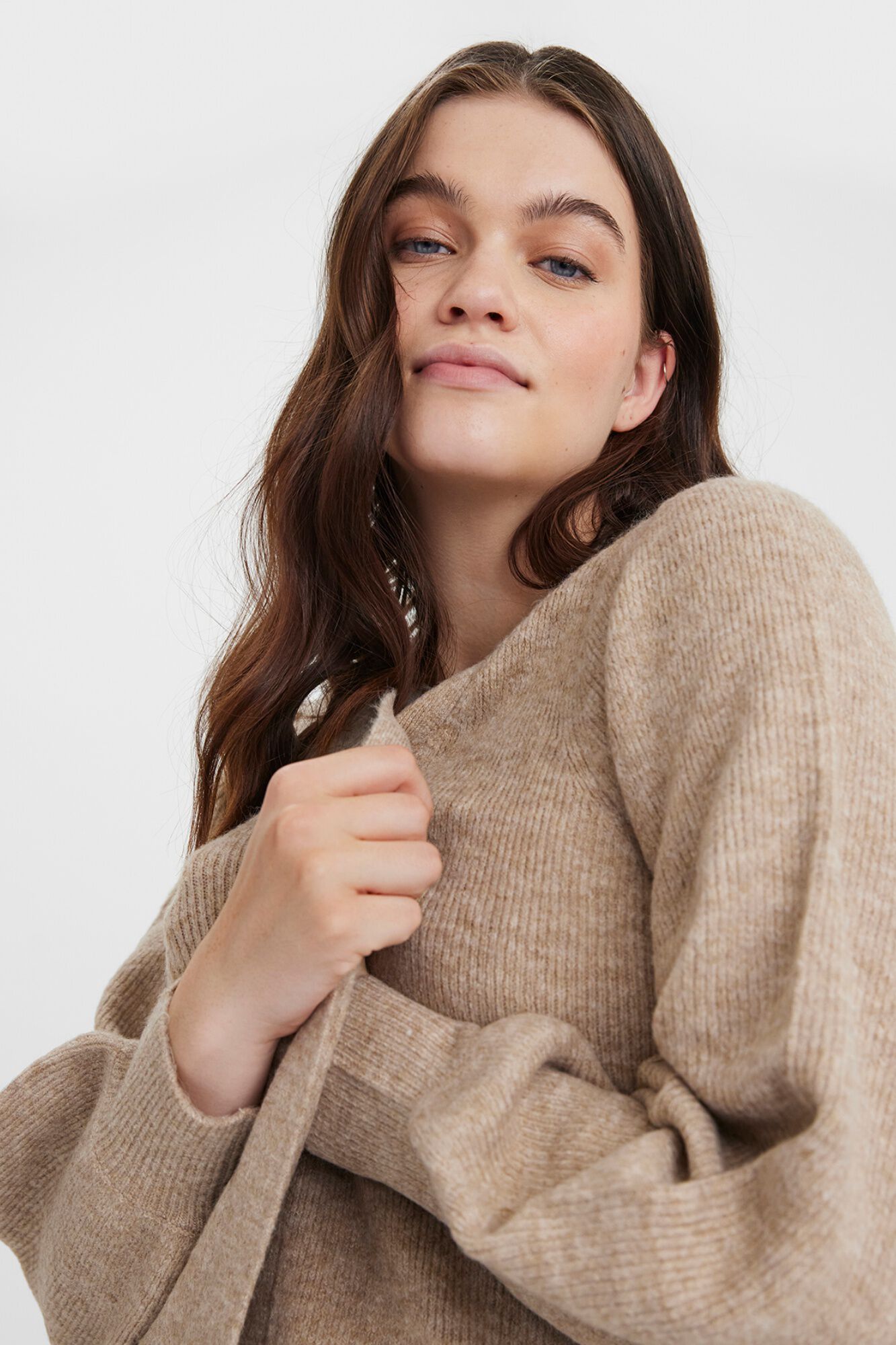 Vero Moda Curve Casaco de malha comprido em malha aberta