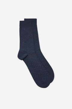 Cortefiel Polka-dot breathable socks Navy