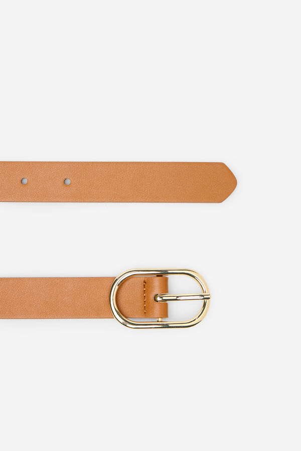 Cortefiel Classic PU belt Camel