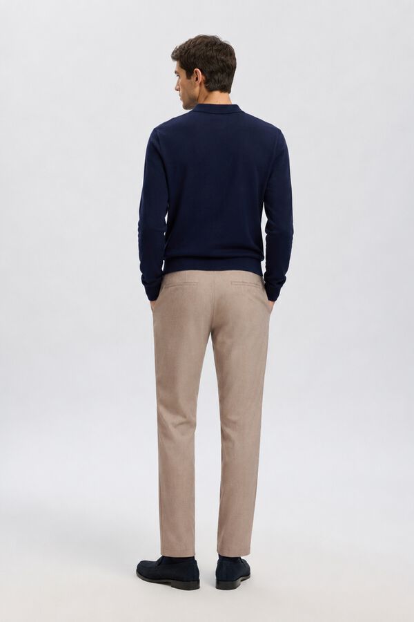 Selected Slim Fit formal trousers Beige