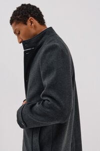 Cortefiel Coat with structured stand-up collar