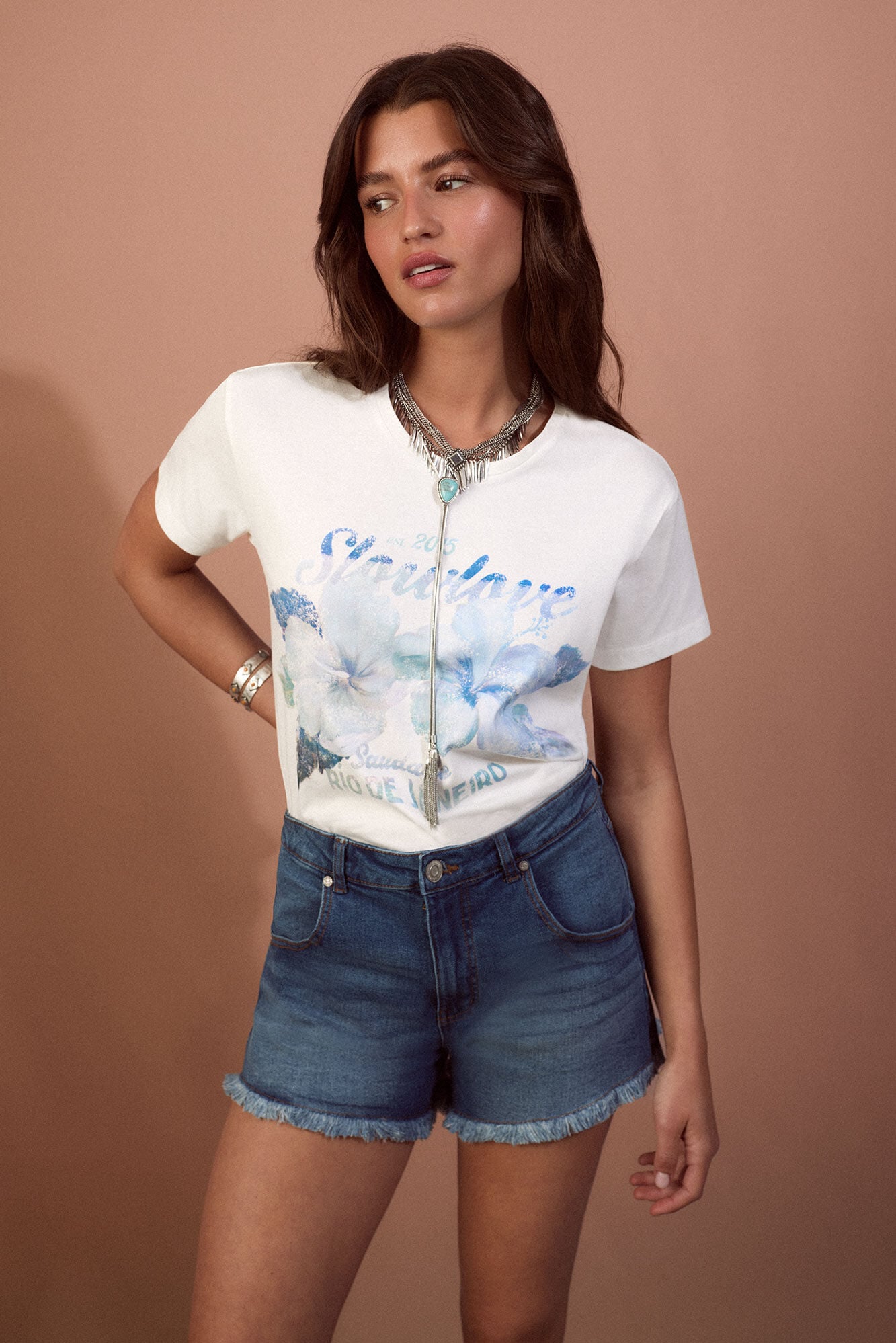 Slowlove T-shirt estampada