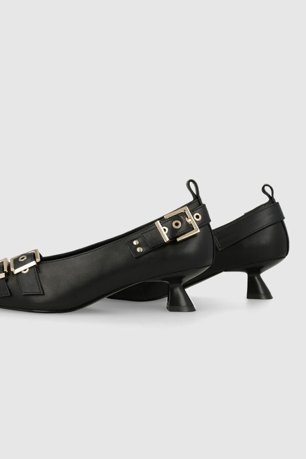 Lodi Sapatos de couro com enfeites Preto
