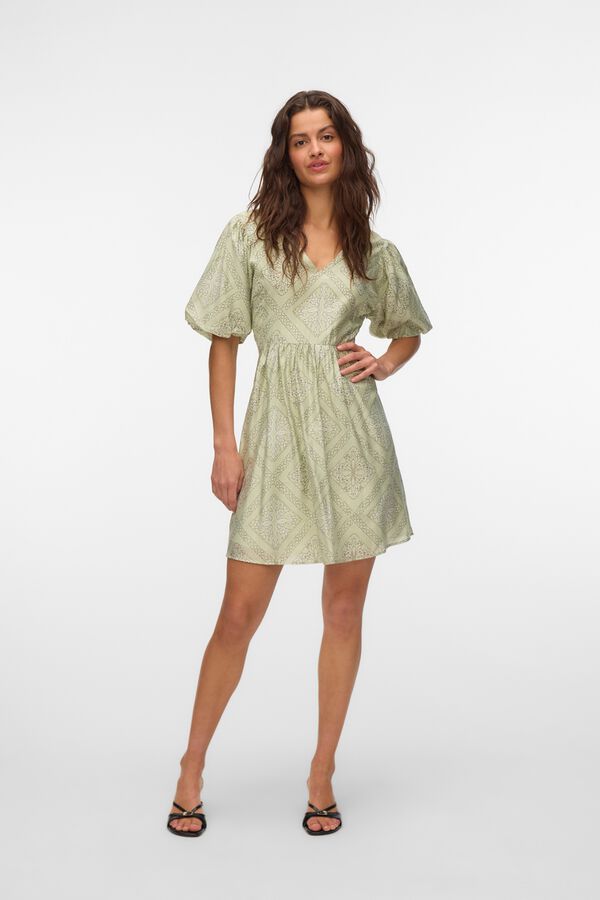 Vero Moda Vestido curto estampado Verde
