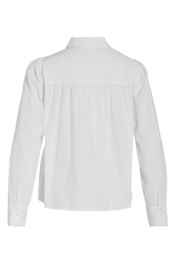 Cortefiel Broderie anglaise shirt White