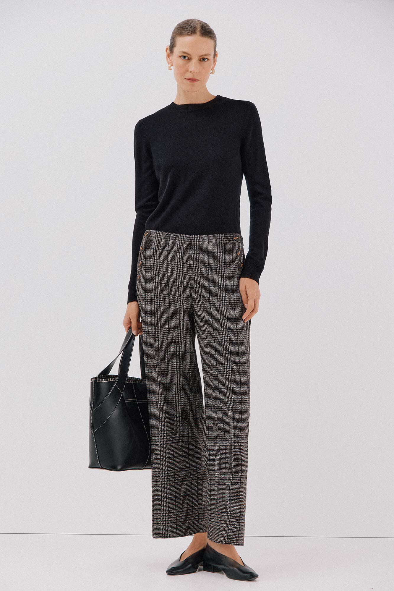 Cortefiel Women's cropped and wide-leg pants