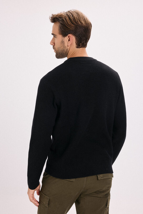 Jack & Jones Jersey de punto estructurado Negro