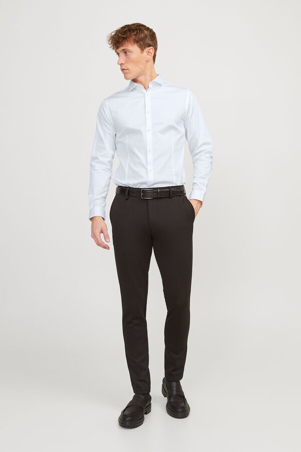 Jack & Jones Camisa em cetim super slim Branco