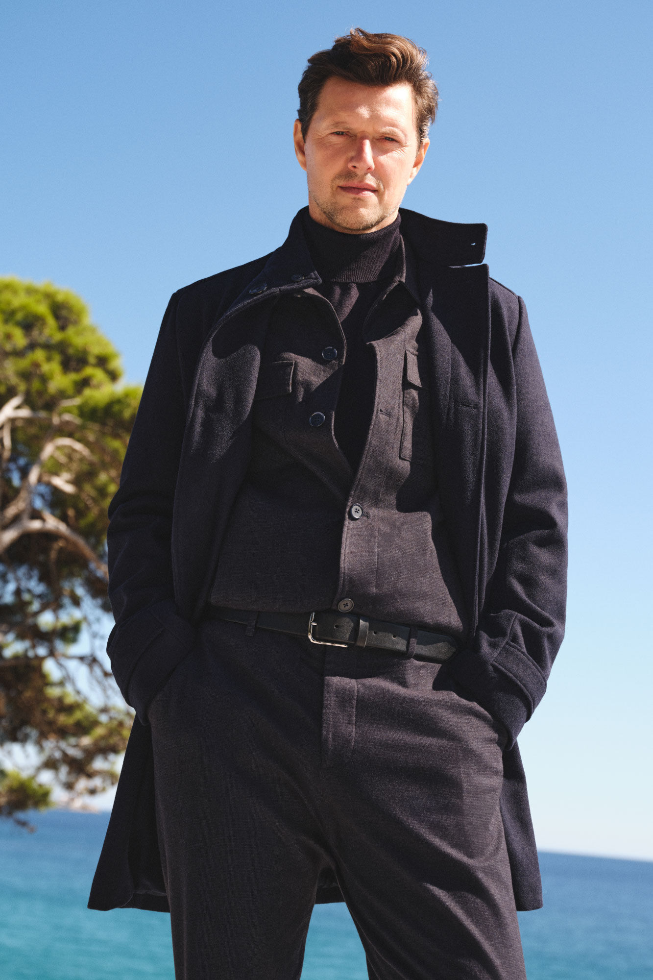 Cortefiel Micro-check cotton overshirt