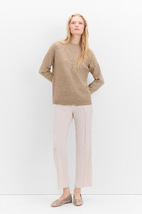 Cortefiel Soft feel jumper Camel