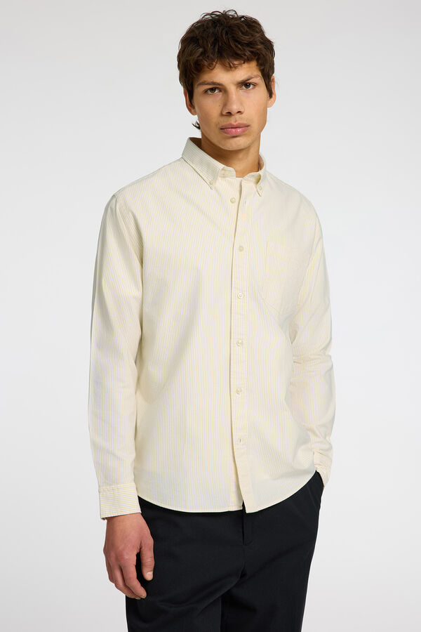 Selected Camisa Oxford de corte regular Dourado