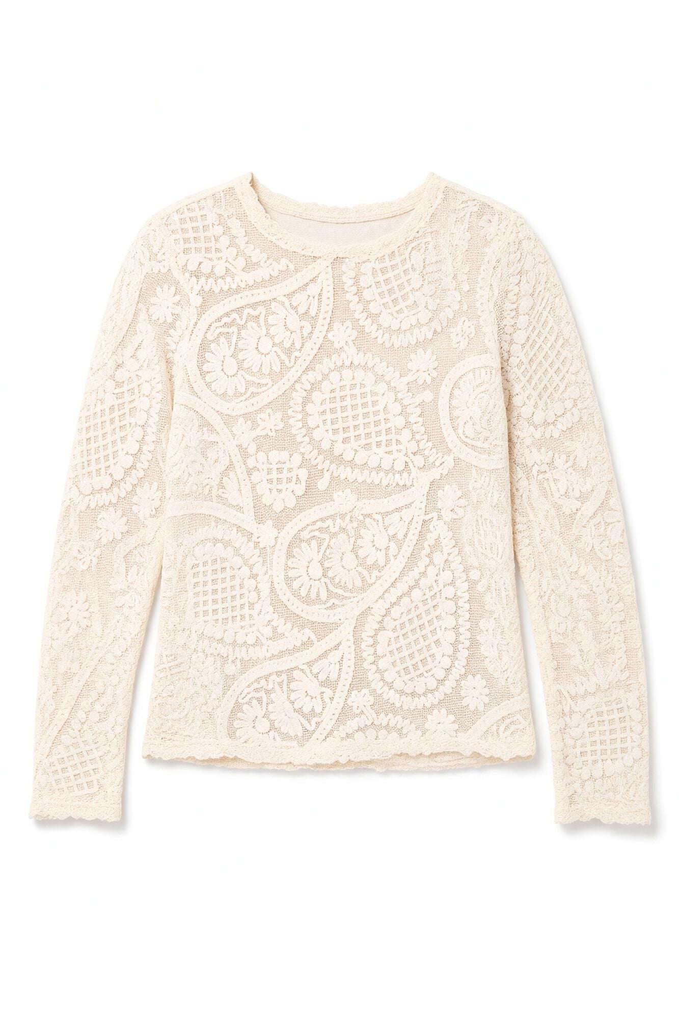 Slowlove Top em crochet floral