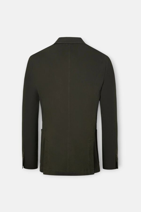 Silbon Straight casual blazer Green