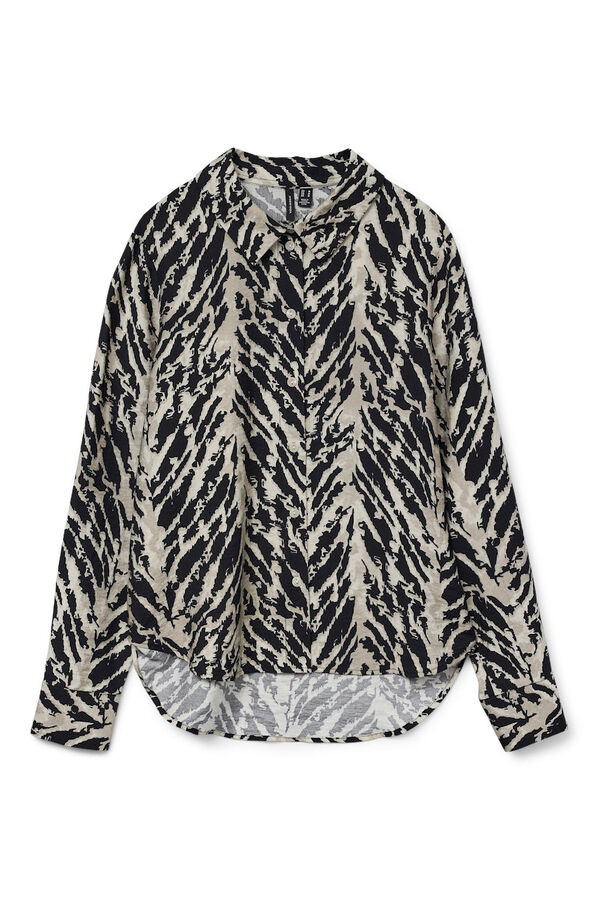 Vero Moda Camisa estampada manga comprida Preto