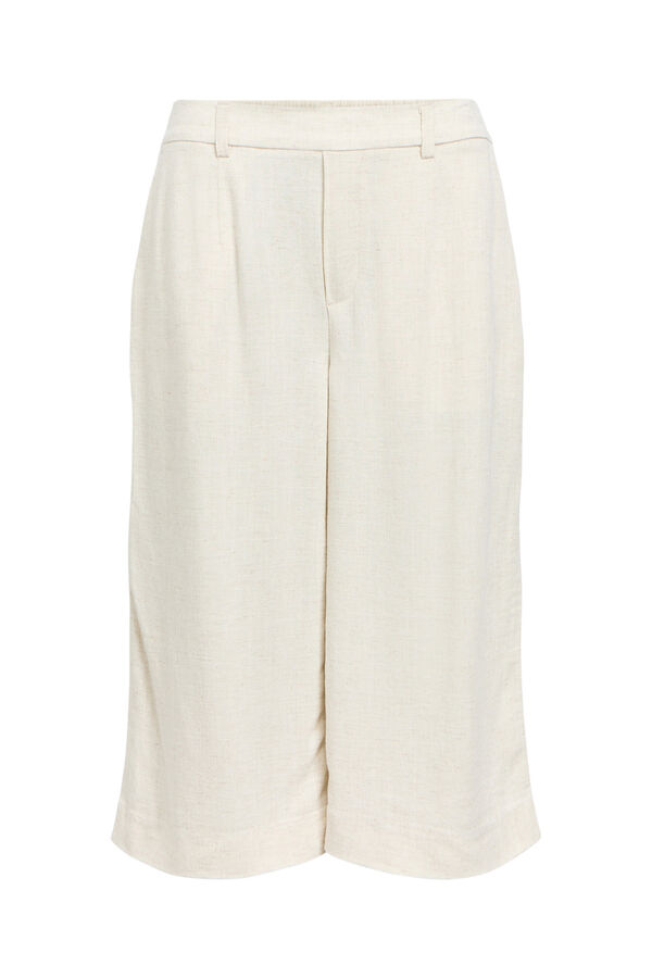 Object Cal&ccedil;a culotte em linho Tostado