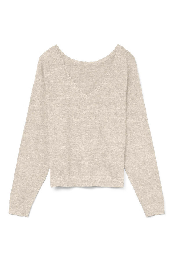 Vero Moda Camisola de malha reversível Tostado