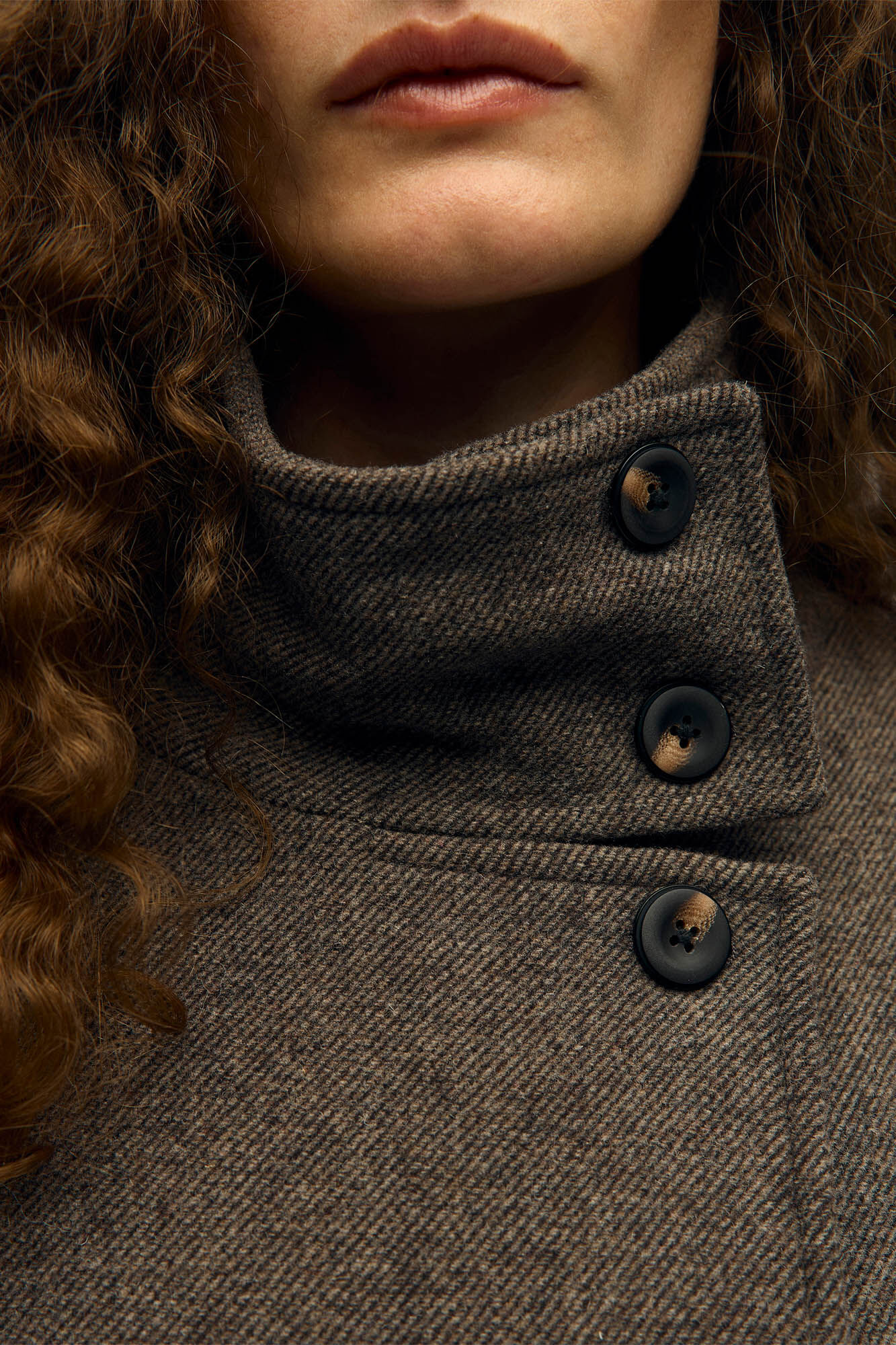 Object Double-breasted felt jacket