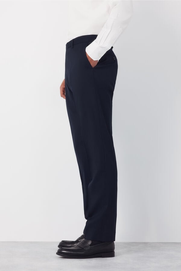 Cortefiel Plain coolmax pants Navy