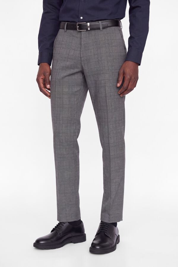 Jack & Jones Cal&ccedil;a de vestir em viscose Cinzento
