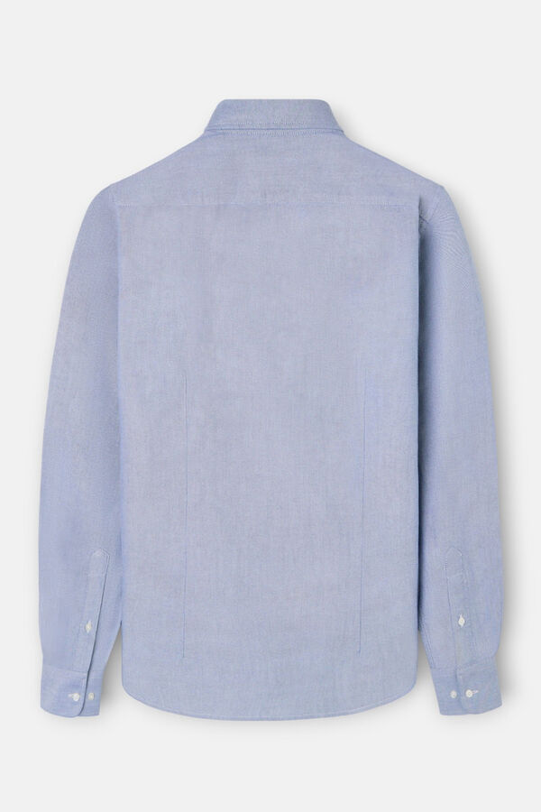 Silbon Raquete de camisa esportiva Oxford Azul