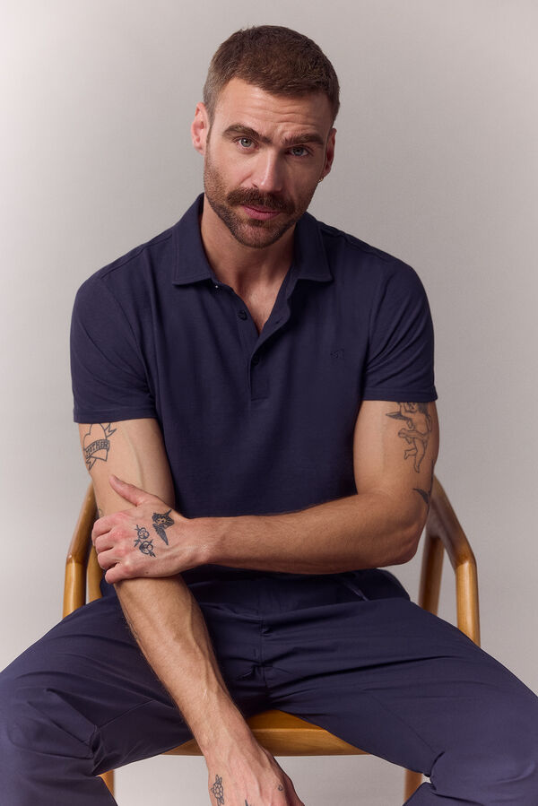 OOTO Polo refinado Azul