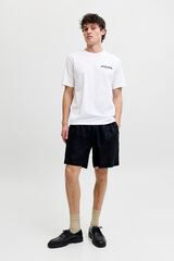Jack & Jones T-shirt com logo em algod&atilde;o Branco