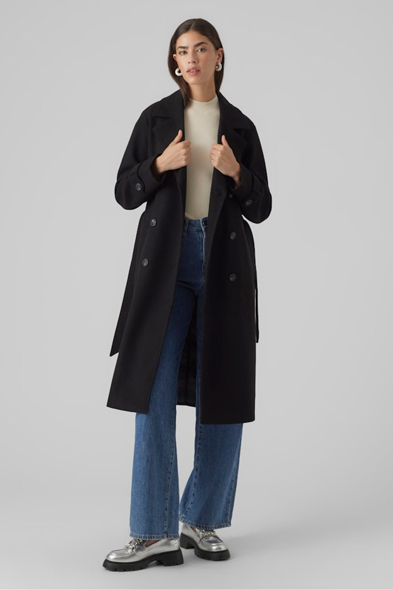 Vero Moda Sobretudo de pano de manga manga