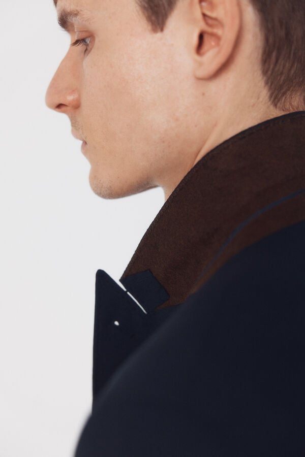 Cortefiel Blazer cruzado estrutura dynamic azul Azul