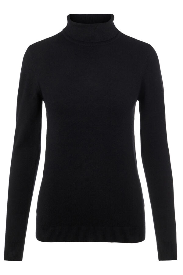 Object Camisola de malha gola alta Preto