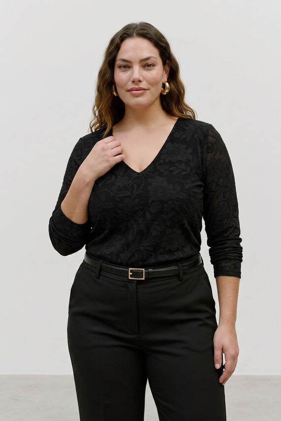Top con estampado floral