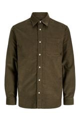 Jack & Jones Camisa de bombazina 100% algod&atilde;o Castanho