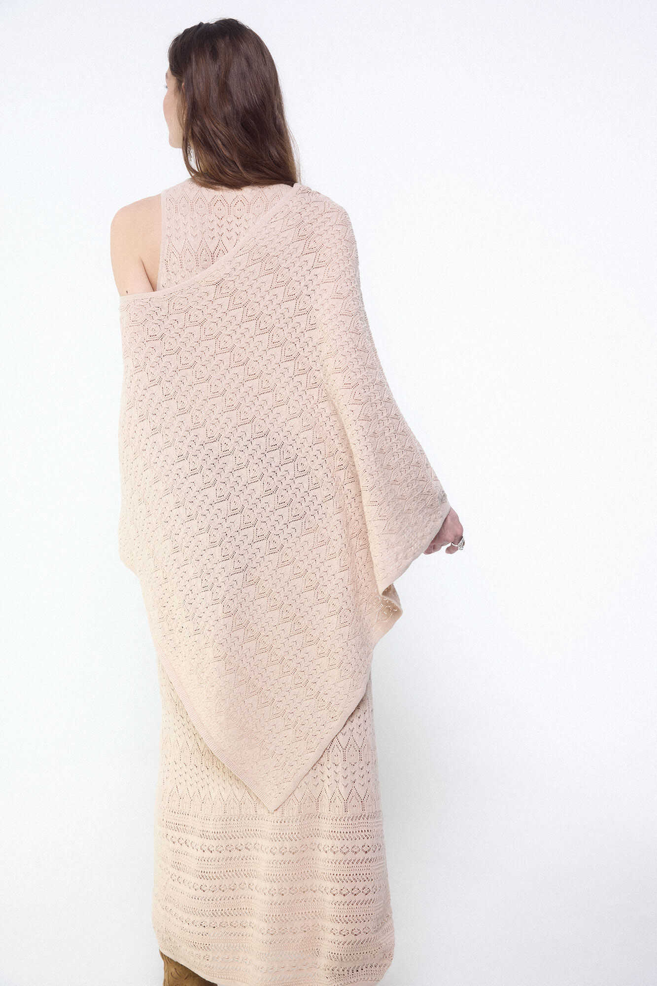 Slowlove Capa de malha rendada