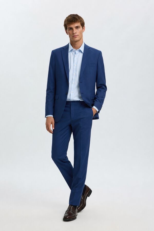 Selected Cal&ccedil;as de fato Slim Fit Azul