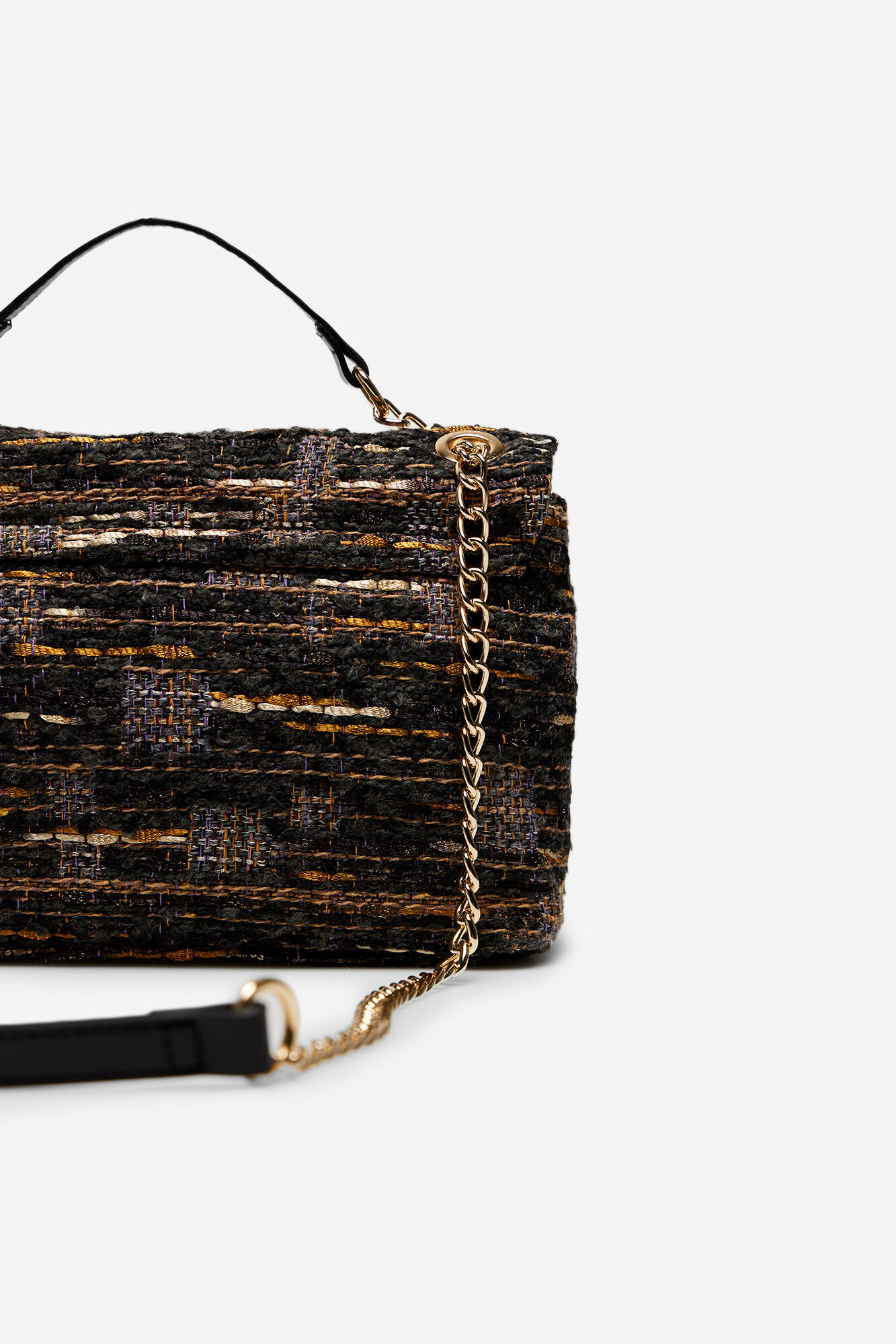 Bolso quilted tweed