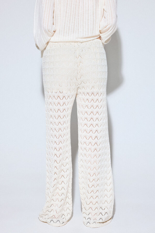 Slowlove Pantalón de punto Blanco