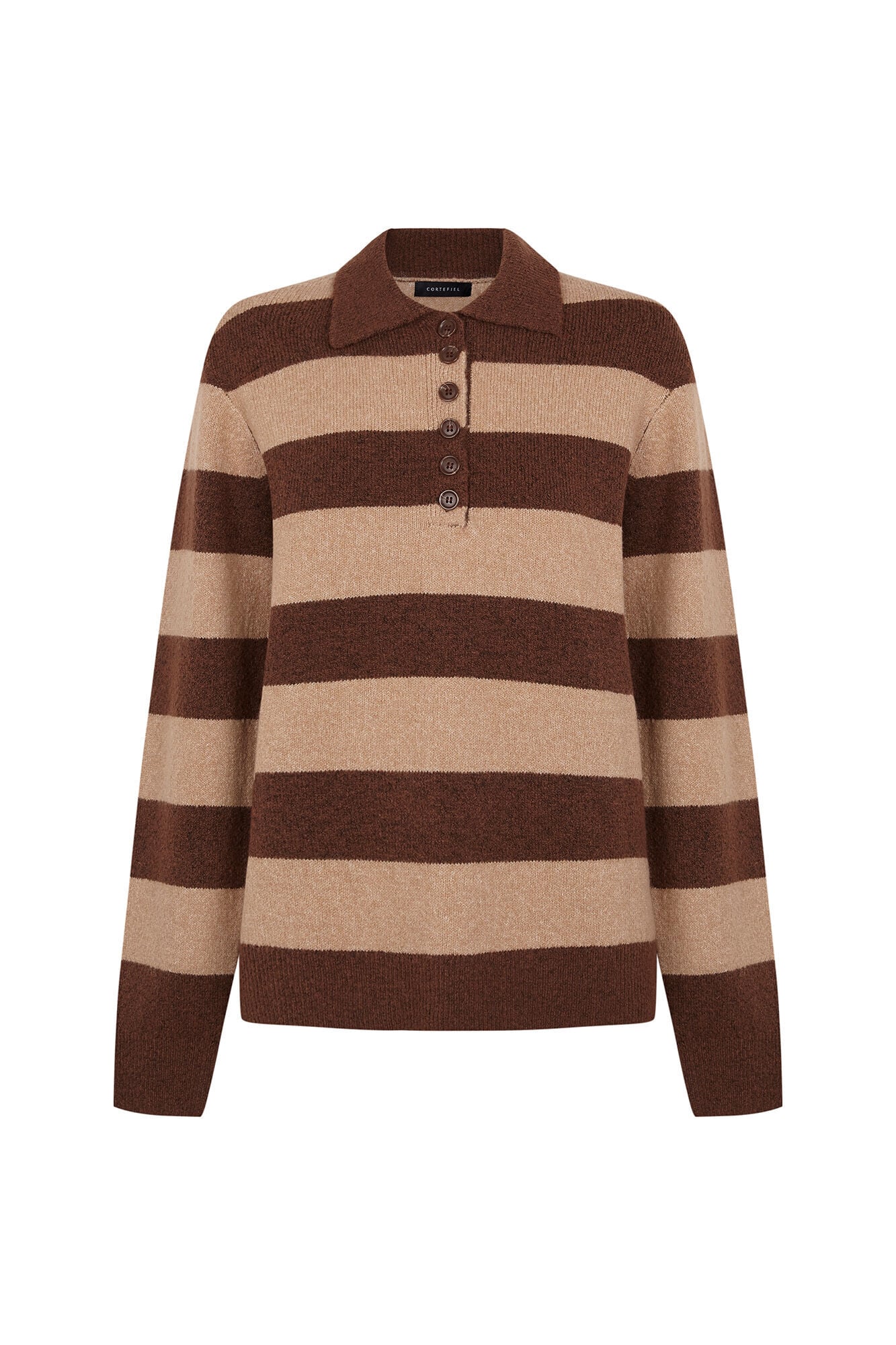 Cortefiel Polo suave franjas