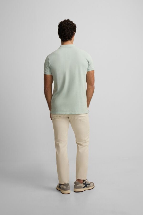 Silbon Polo cl&aacute;ssico liso Verde