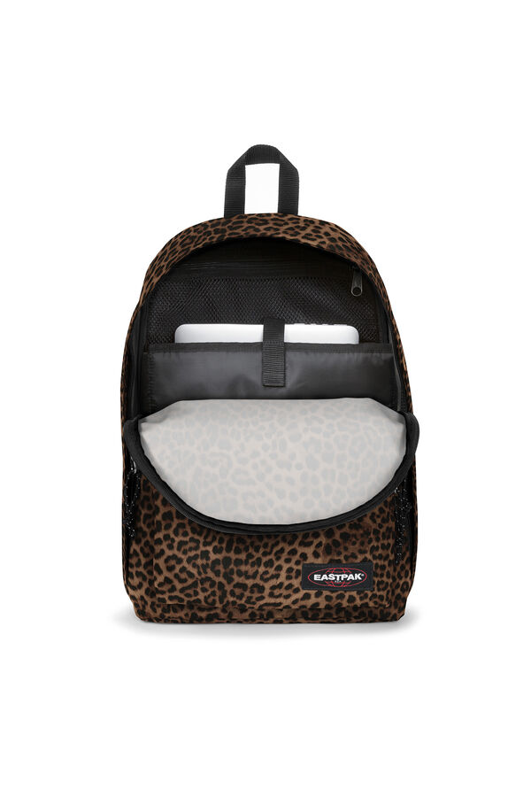 Cortefiel Backpack with padded laptop cover Printed brown