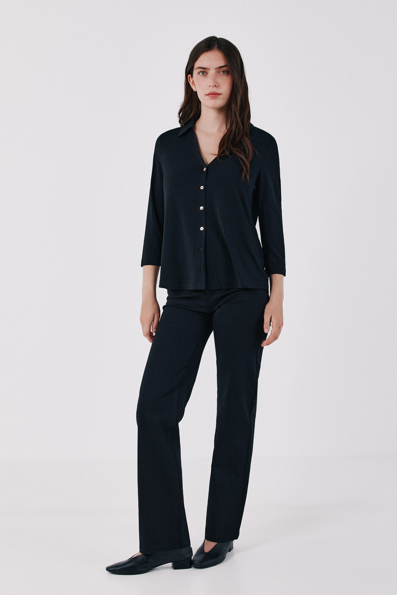 Cortefiel Stretch shirt with buttons
