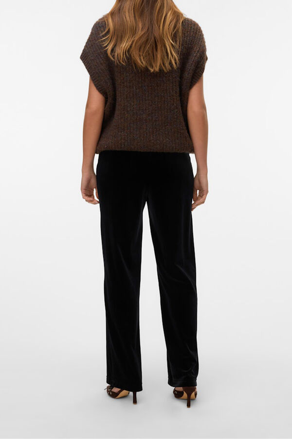 Vero Moda Calça compridas de veludo Preto