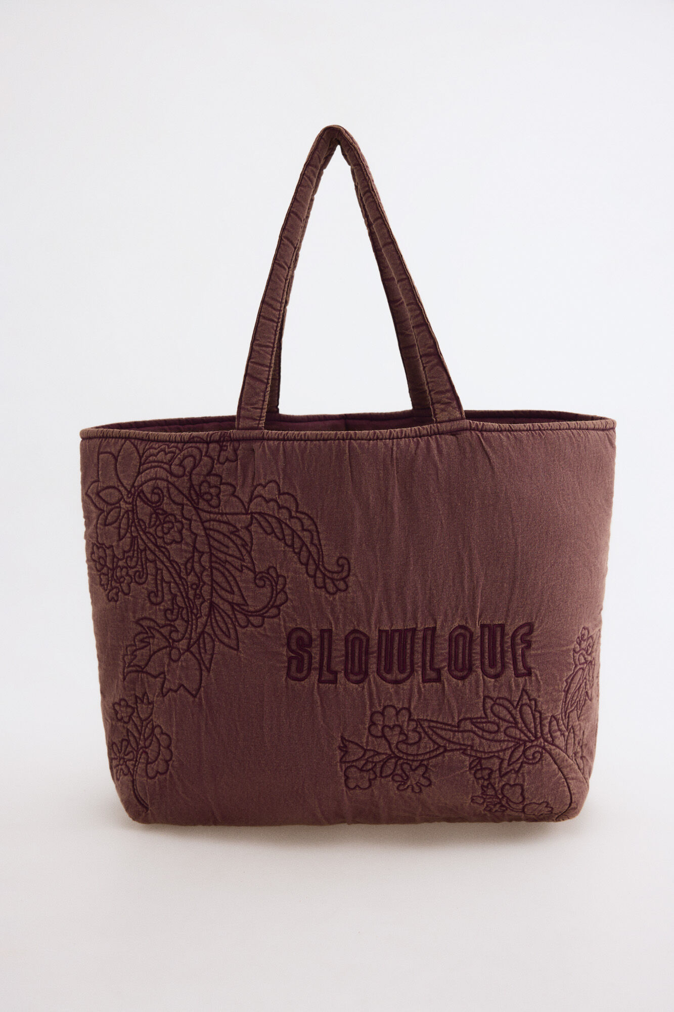Slowlove EMBROIDERY WASHED SHOPPER
