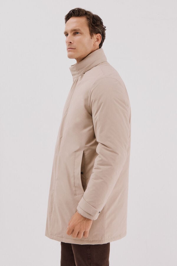 Cortefiel Technical parka with removable lining Beige