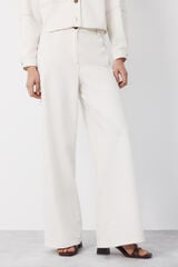 Cortefiel Soft palazzo jeans Ivory