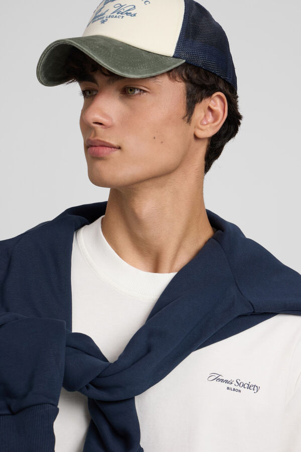 Silbon T-shirt especial para sociedade de tênis Ecru