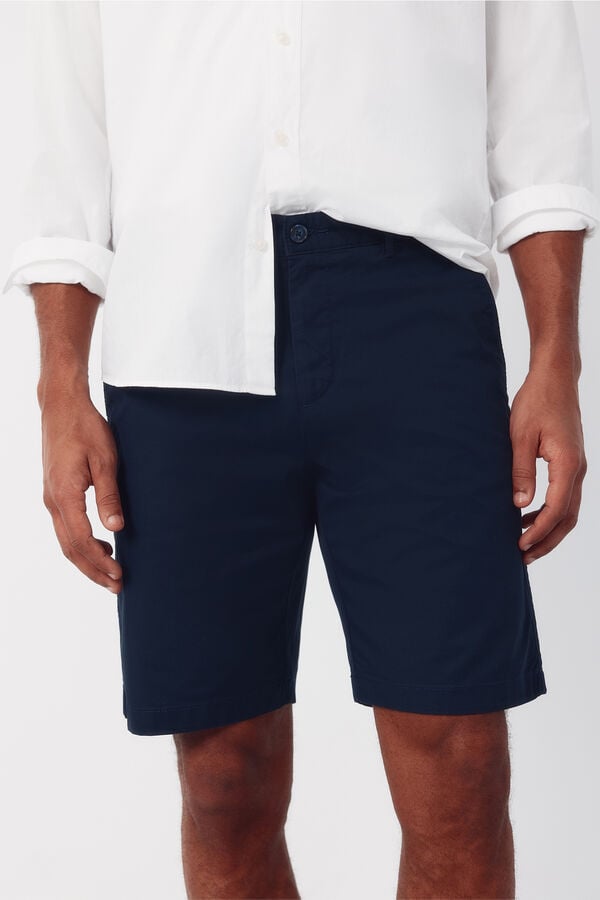 Cortefiel Chino Bermuda shorts Navy