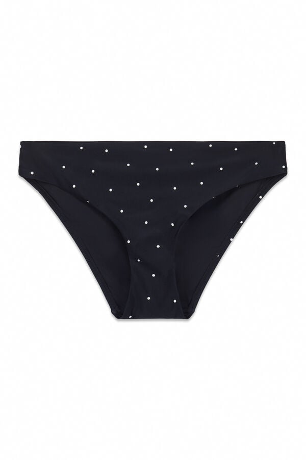 Cortefiel Classic coverage bikini bottoms Printed white