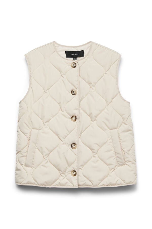 Vero Moda Colete acolchoado Tostado