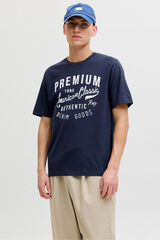 Jack & Jones Cotton regular fit T-shirt Navy
